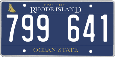 RI license plate 799641