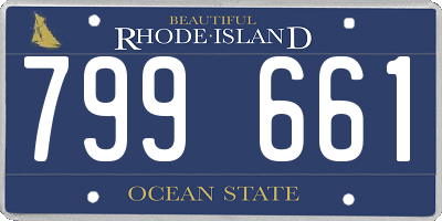 RI license plate 799661