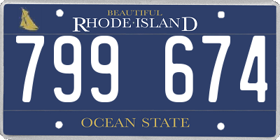 RI license plate 799674