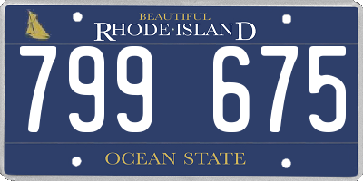 RI license plate 799675