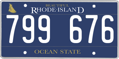 RI license plate 799676