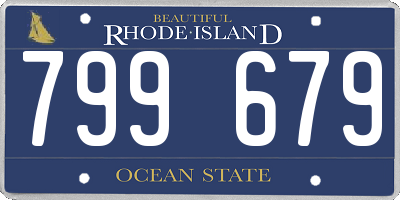 RI license plate 799679
