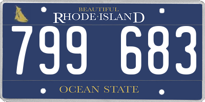 RI license plate 799683