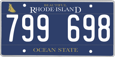 RI license plate 799698