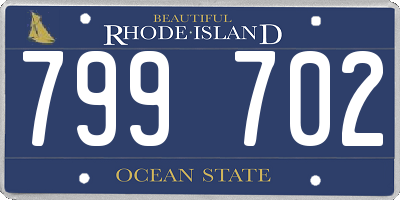 RI license plate 799702