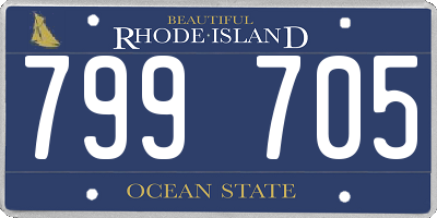 RI license plate 799705