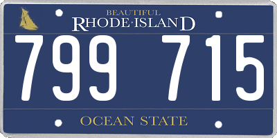 RI license plate 799715