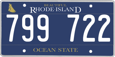 RI license plate 799722
