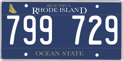 RI license plate 799729