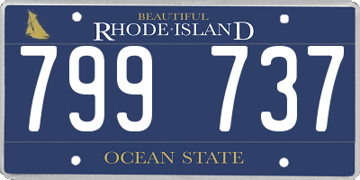 RI license plate 799737