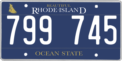 RI license plate 799745