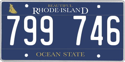RI license plate 799746