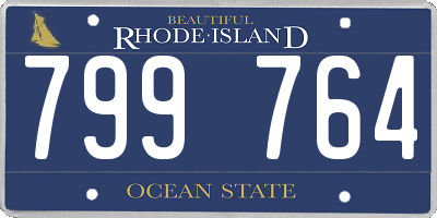 RI license plate 799764