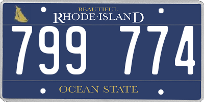 RI license plate 799774
