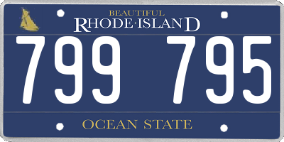 RI license plate 799795