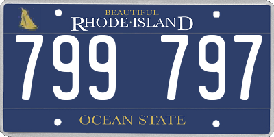 RI license plate 799797
