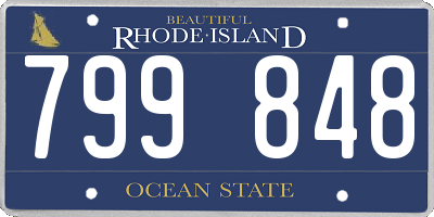 RI license plate 799848