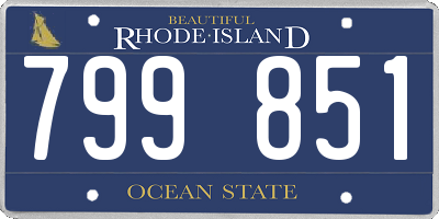 RI license plate 799851