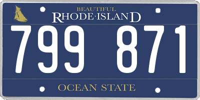 RI license plate 799871