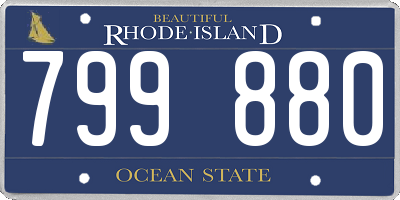 RI license plate 799880