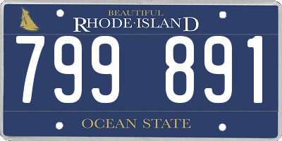 RI license plate 799891