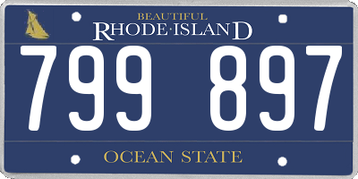 RI license plate 799897