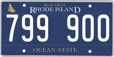 RI license plate 799900