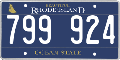 RI license plate 799924