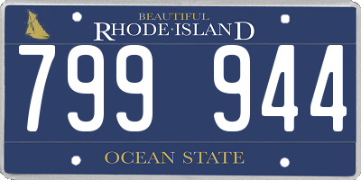 RI license plate 799944