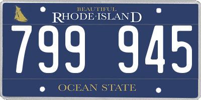 RI license plate 799945