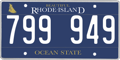 RI license plate 799949