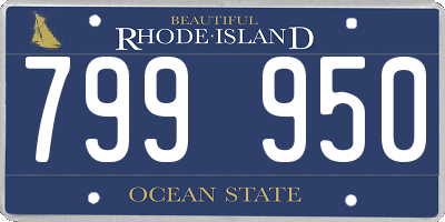 RI license plate 799950