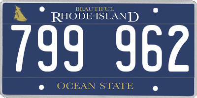 RI license plate 799962
