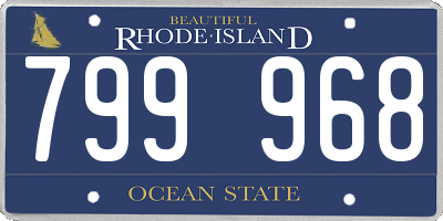 RI license plate 799968