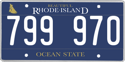 RI license plate 799970