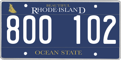 RI license plate 800102
