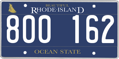 RI license plate 800162
