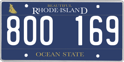 RI license plate 800169
