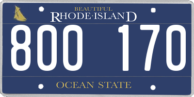 RI license plate 800170