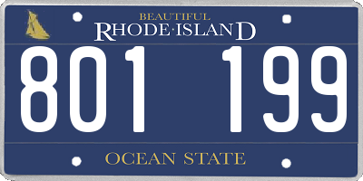 RI license plate 801199