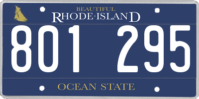 RI license plate 801295