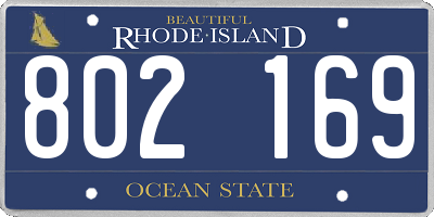 RI license plate 802169