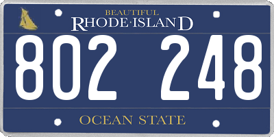 RI license plate 802248