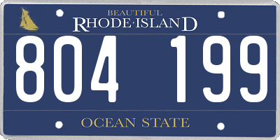RI license plate 804199
