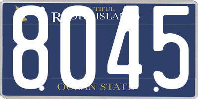 RI license plate 8045