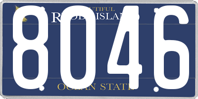 RI license plate 8046