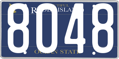 RI license plate 8048