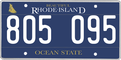 RI license plate 805095
