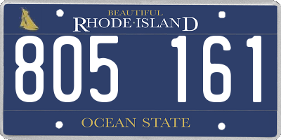 RI license plate 805161