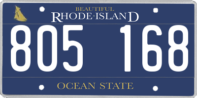 RI license plate 805168
